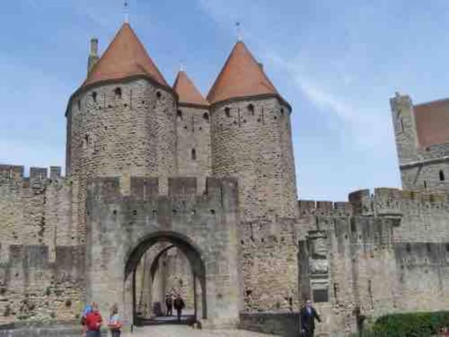 La Maison Rue Nadaud, Au Pied Des Remparts Carcassonne Bagian luar foto